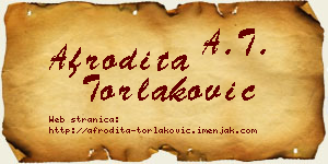 Afrodita Torlaković vizit kartica